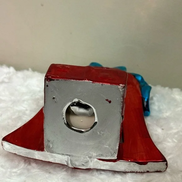 Festive Snowman Candle tea light Holder - Picture 3 of 3